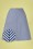 King Louie - 60s Davis Denim Striped Skirt in Moonlight Blue 2