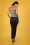 Vixen - Naomi Heart Pocket Jeans Années 50 en Noir 2