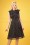 Vixen - Cheryl Cherry Tea-jurk in zwart