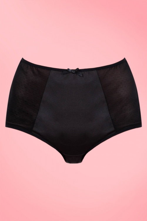 Vixen - Hot Spots High Waisted Panties in Black 2