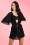 Vixen - Hot Spots Kimono Robe in Black