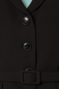 Collectif Clothing - Alana Suit Jacket Années 40 en Noir 4