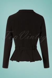 Collectif Clothing - Alana Suit Jacket Années 40 en Noir 3