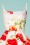 Hearts & Roses - Blossoming Red Poppy Swing Dress Années 50 en Blanc 4