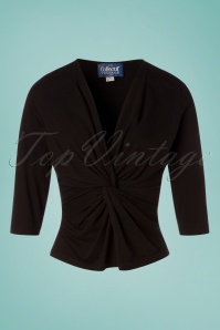 Collectif Clothing - Vivian Twist-top in zwart 2