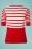 Mademoiselle YéYé - 70s Isla Stripes Lover Top in Red and White 2