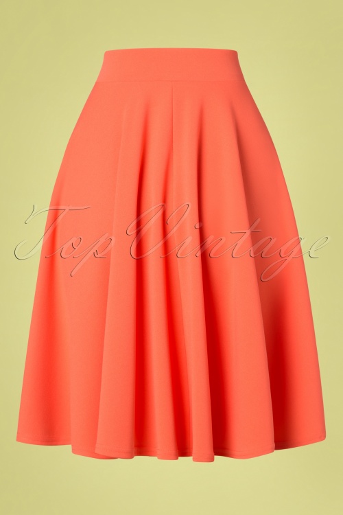 Vintage Chic for Topvintage - 50s Julie Swing Skirt in Coral 3