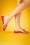 Ruby Shoo - Alena Check Sandals Années 50 en Rouge