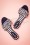 Ruby Shoo - Alena Striped Sandals Années 50 en Bleu Marine