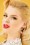 Louche - Trixie Floral Hoop Earrings Années 60 en Jaune 2