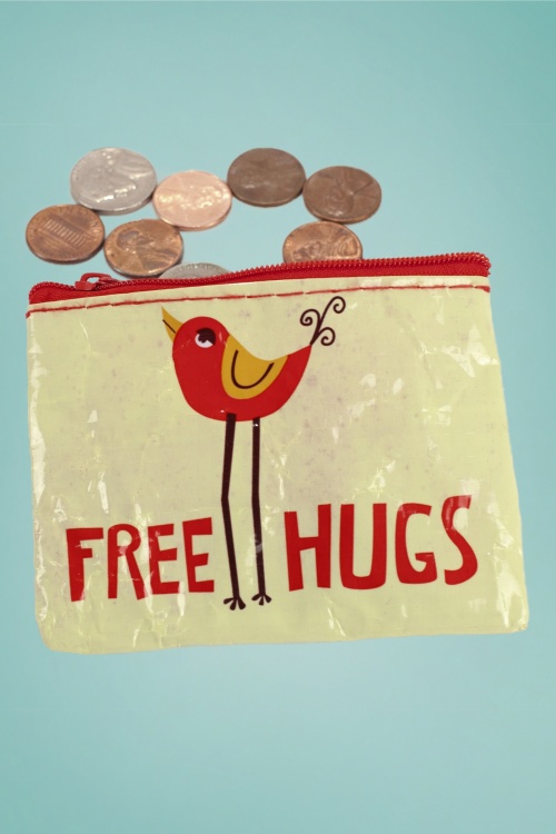 Blue Q - Free Hugs Coin Purse Années 50 2