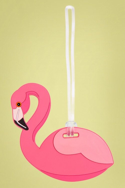 large flamingo suitcase