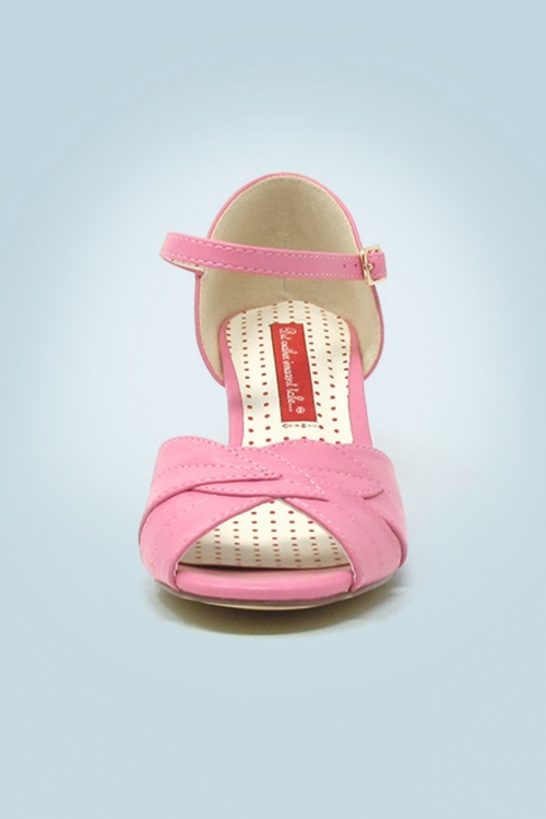 B.A.I.T. - Danita sandalen met sleehak in roze 2