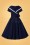 Vintage Diva  - Das Greta Swing-Kleid in Navy 6