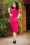 Vintage Diva  - The Regina Pencil Dress in Hot Pink 2