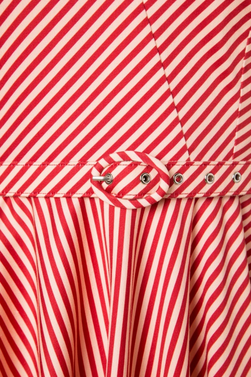 Vintage Diva  - Das Regina Swing-Kleid in Candy Stripe 7