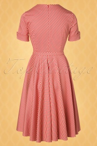 Vintage Diva  - The Regina Swing Dress in Candy Stripe 6