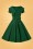 Vintage Diva  - De Joan Swing-jurk in Treetop Green 4
