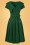 Vintage Diva  - De Joan Swing-jurk in Treetop Green 3