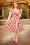 Vintage Diva  - De Emma Flower Swing-jurk in licht abrikoos 2