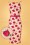 Vintage Diva  - De Florence Flower Pencil-jurk in licht abrikoos