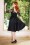 Vintage Diva  - The Leonora Swing Dress in Black 2