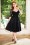 Vixen - 50s Nellie Roses Skirt in Black