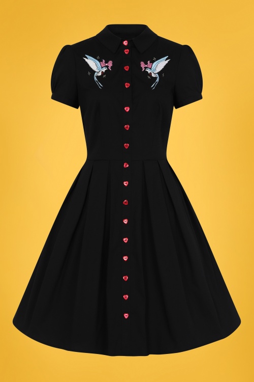 Bunny - 50s Jojo Dress in Black 2