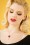 Collar de perlas Emma Rose de los años 50 en rojo