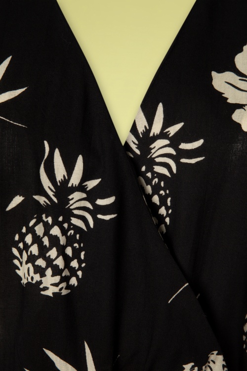Bunny - 70s Pineapple Jumpsuit in Black 4