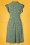 Sugarhill Brighton - Florrie Polka Ruffle Dress Années 40 en Vert Vintage 4