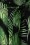 Sugarhill Brighton - Millie Palm Batik Cropped Jumpsuit Années 70 en Noir et Vert 5