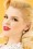 Lovely - Mary Teardrop Crystal Earrings Années 50 en Doré 2