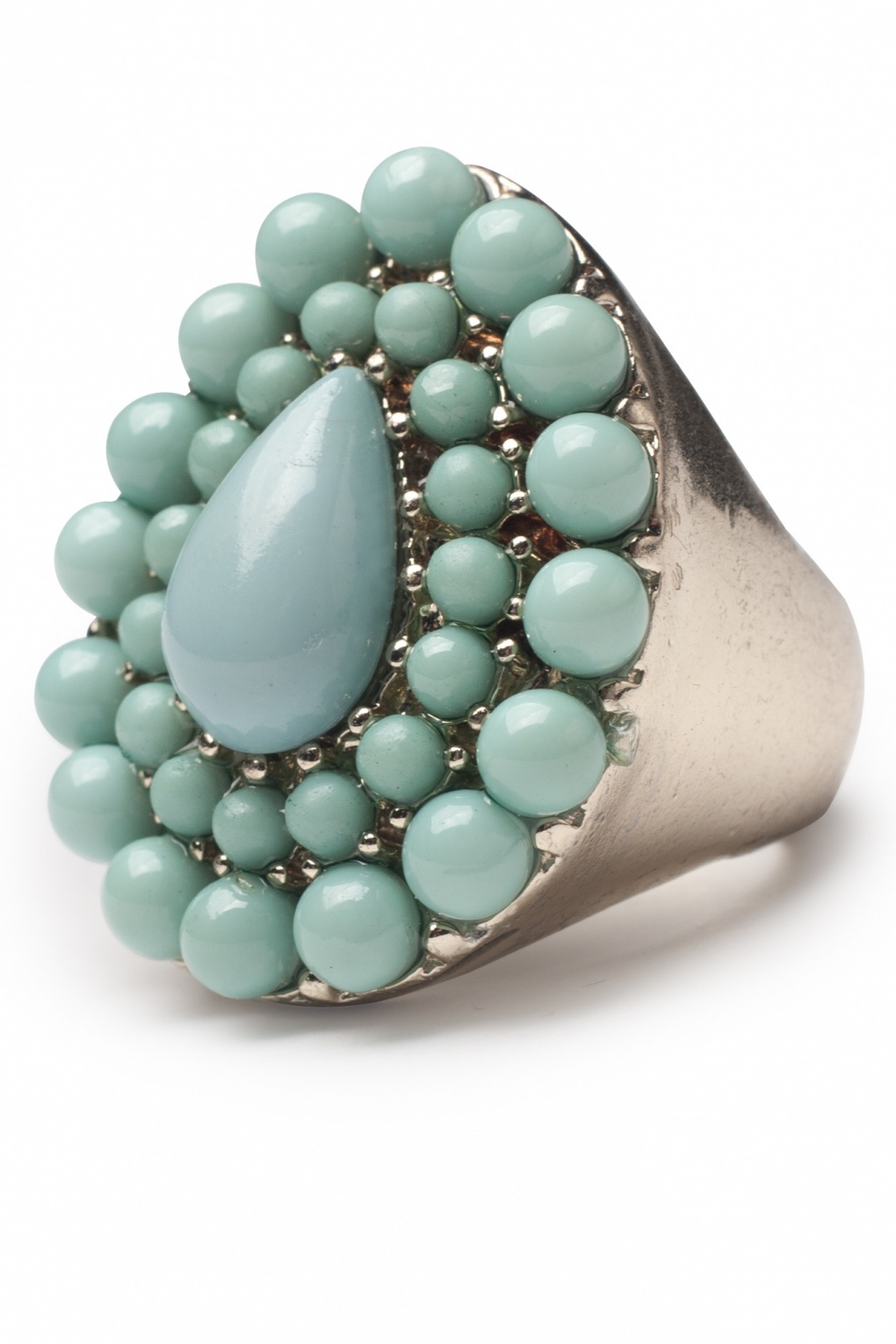 Boho Style Turquoise Peacock ring