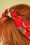Vixen - Bloemen tulband hoofdband in rood 2