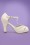 B.A.I.T. - 30s Lacey Art Deco T-Strap Pumps in Ivory  3
