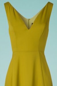 Bright and Beautiful - Isabella effen maxi-jurk in olijfgroen 4