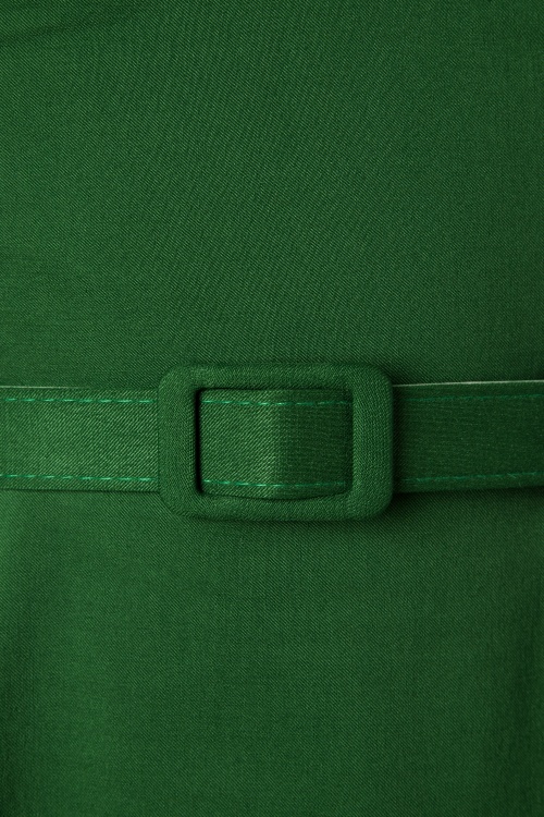Collectif Clothing - Beth Fringe poppenjurk in groen 6