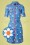 Tante Betsy - 60s Betsy Daisy Dot Dress in Blue 2