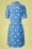 Tante Betsy - Betsy Daisy Dot Dress Années 60 en Bleu 5