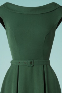 Miss Candyfloss - 50s Arista Gia Swing Dress in Forest Green 4