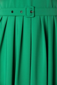 Miss Candyfloss - 50s Aemela Ivy Swing Dress in Emerald Green 4