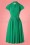 Miss Candyfloss - 50s Aemela Ivy Swing Dress in Emerald Green 2