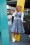 Miss Candyfloss - Augusta Swans Swing Dress Années 50 en Bleu Newburyport 2