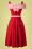 Miss Candyfloss 28687 Red Daisy Swing Dress 20190313 008W