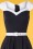 Miss Candyfloss - Merryweather Swing-Kleid in Navy und Weiß 3