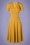 Very Cherry - 40s Vivienne Hollywood Circle Dress in Mustard 2