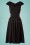 Miss Candyfloss - 50s Merryweather Polka Dot Swing Dress in Black 2