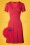 Pretty Vacant - 60s Lily Watercan Dress in Red 2