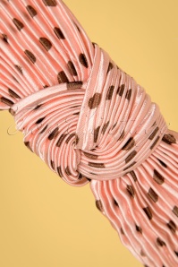 Banned Retro - Wanita Polka Dot-haarband in roze 2